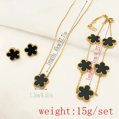 3-Piece Plum Blossom Jewelry Set