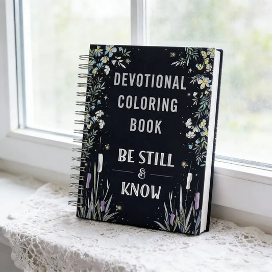 Devotional Coloring Book "Be Still & Know" 75 Inspiring Bible Verses & Coloring Pages for Christian Faith & Stress Relief