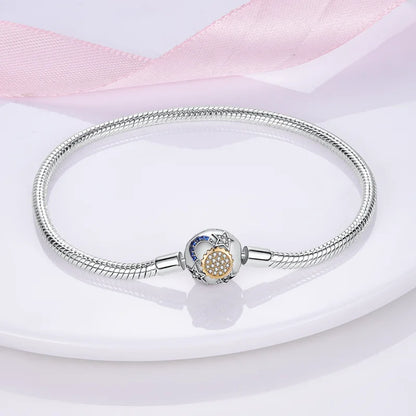 925 Silver Star Moon Clover Bracelet