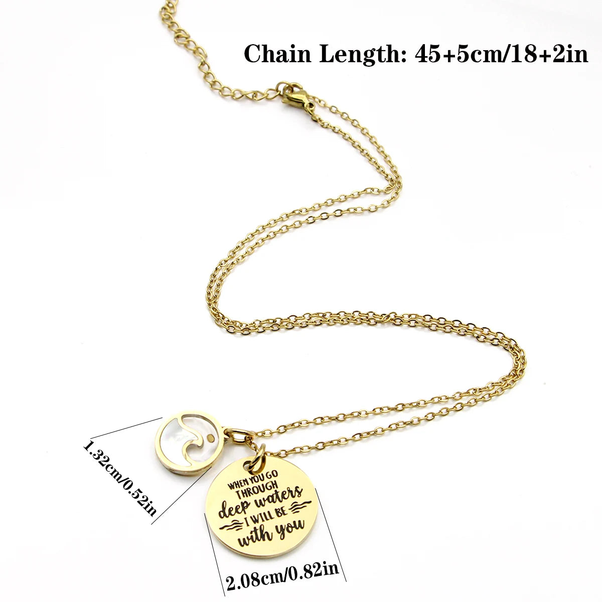 Faith Bracelet for Women – Christian Bible Verse Bracelet, Stainless Steel Inspirational Jewelry, Deep Waters Scripture Gift for Mom, Wife & Friend