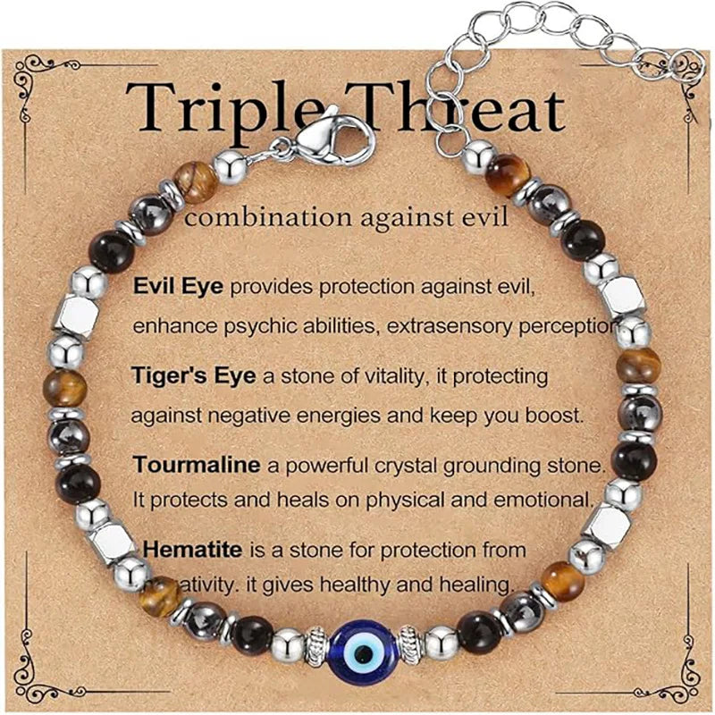 Cross-border new natural stone adjustable lobster buckle 4mm beaded bracelet fashionable women with card bracelet