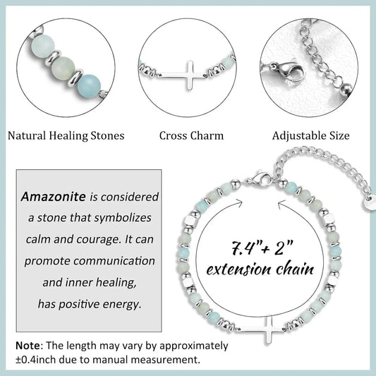 To My Daughter / Granddaughter / Sister in Christ 💖 A Gift of Faith, Love & Strength - A meaningful bracelet with a heartfelt message — a daily reminder she is loved, guided, and never alone