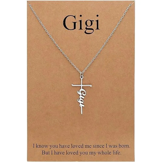 Faith Cross Pendant Necklace Religious Christian Jewelry Mother's Day Gifts for Women