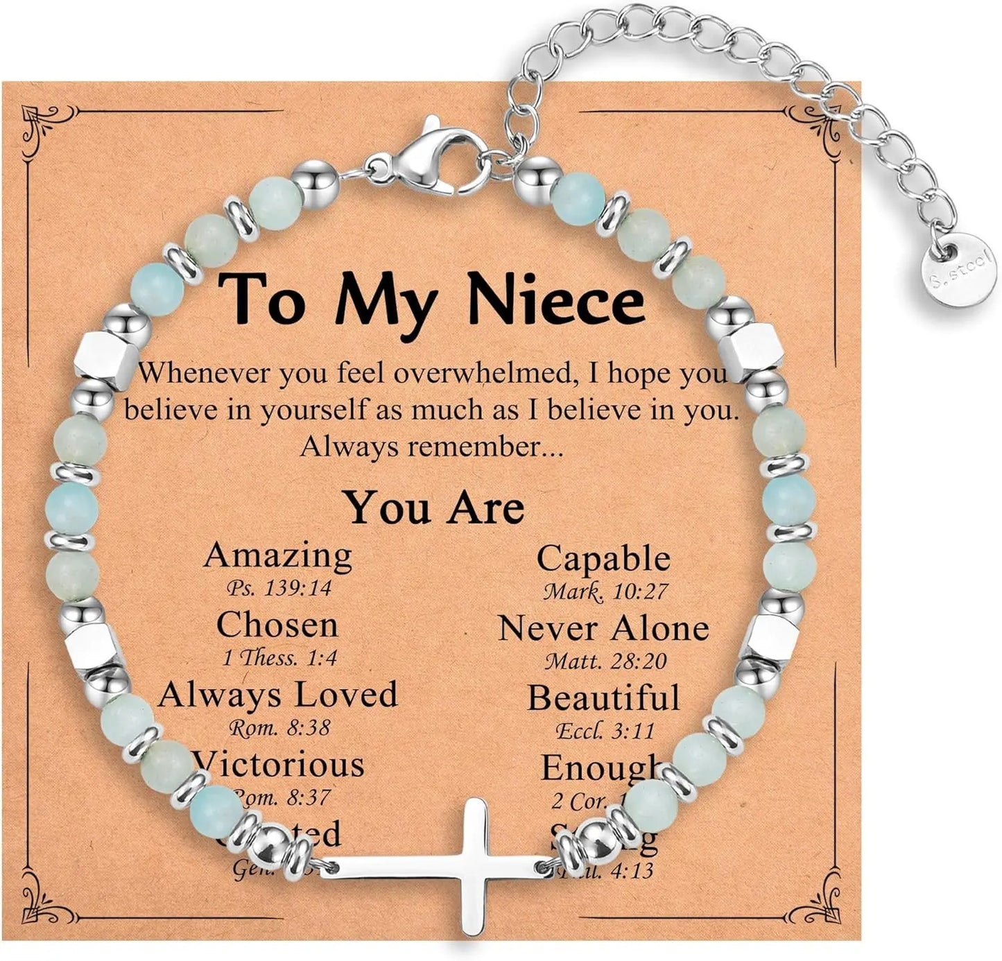 Christian Gifts for Daughter Granddaughter Sister in Christ Friend Niece on Birthday Christmas Easter Valentines Day Graduation