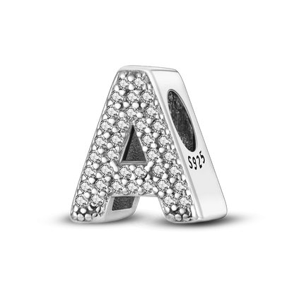 925 Sterling Silver A–Z Alphabet Bracelets