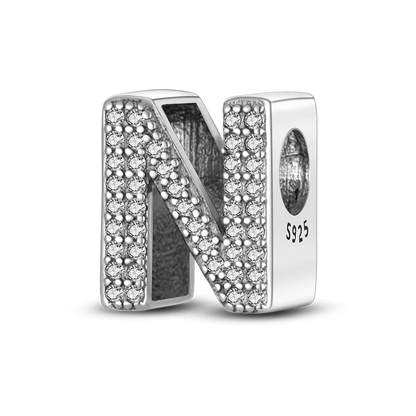 925 Sterling Silver A–Z Alphabet Bracelets