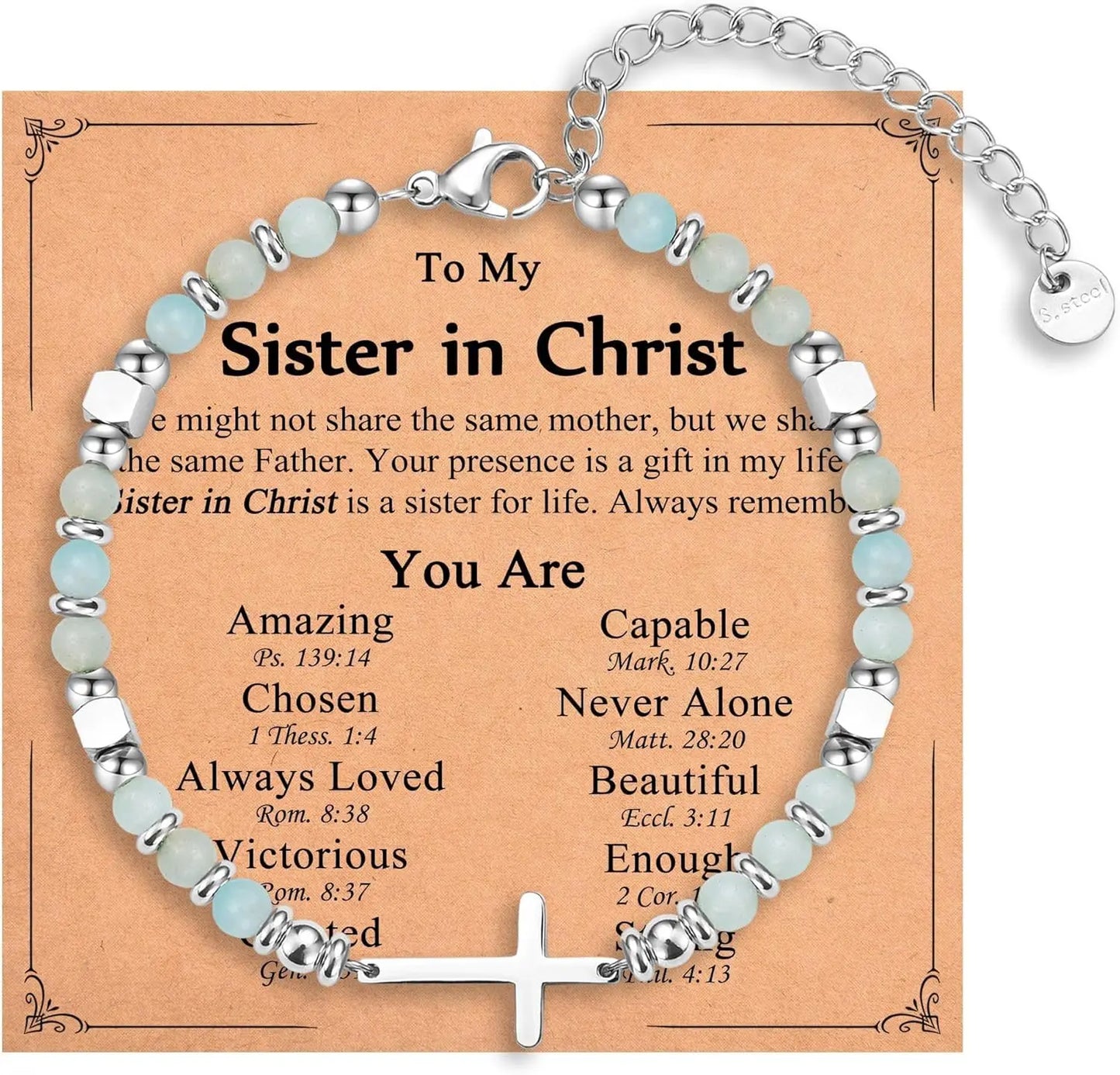 Christian Gifts for Daughter Granddaughter Sister in Christ Friend Niece on Birthday Christmas Easter Valentines Day Graduation