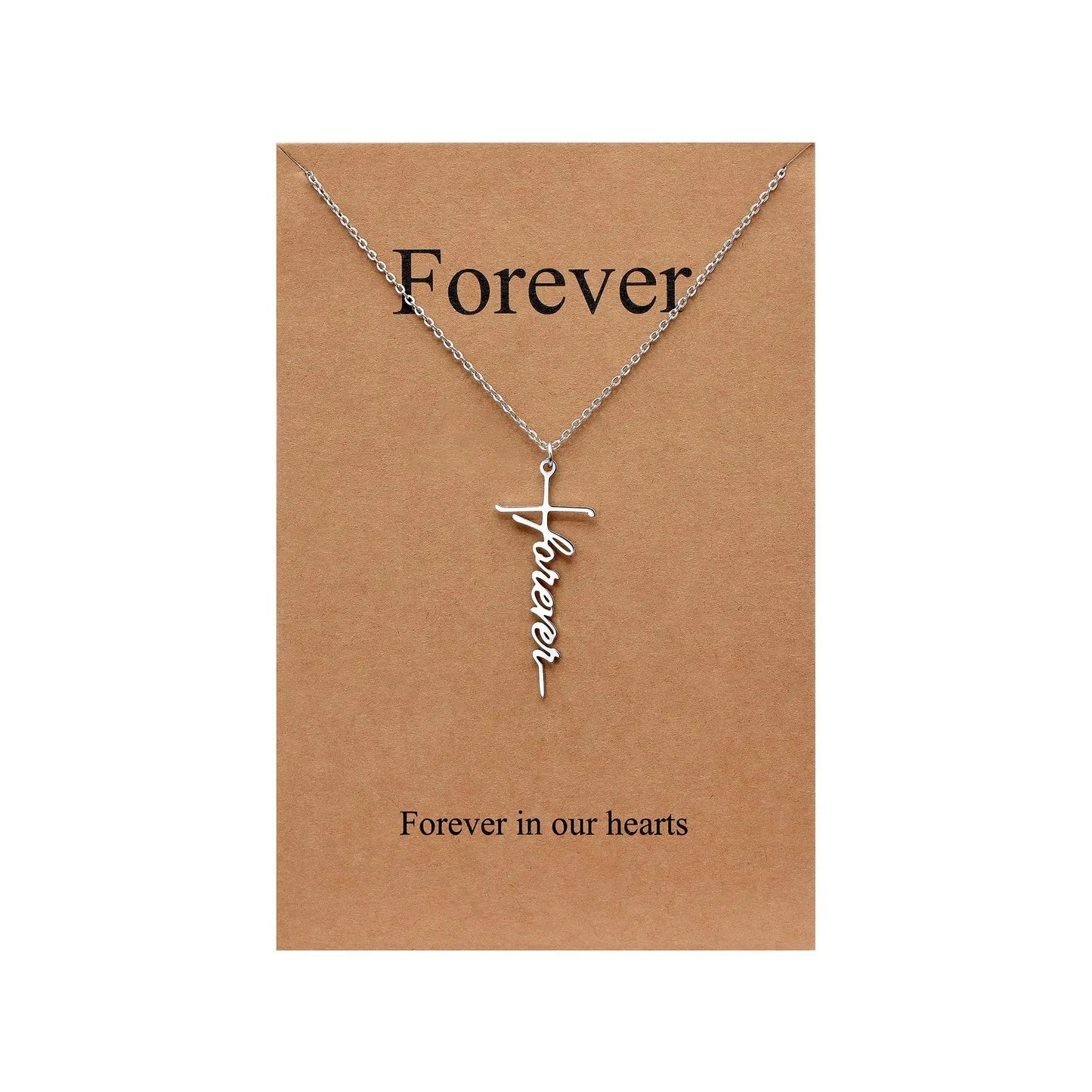 Faith Cross Pendant Necklace Religious Christian Jewelry Mother's Day Gifts for Women