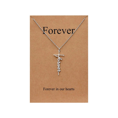 Faith Cross Pendant Necklace Religious Christian Jewelry Mother's Day Gifts for Women