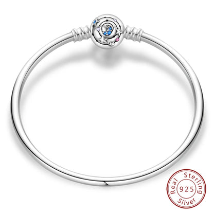 925 Silver Star Moon Clover Bracelet