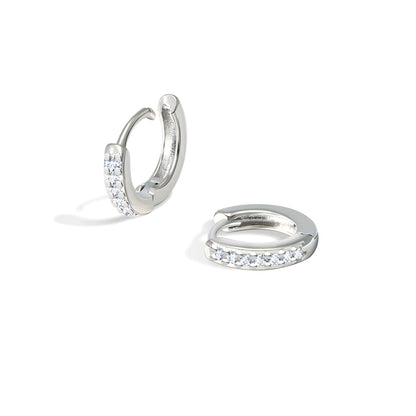 2–6PCS Crystal Zirconia Hoop Earrings