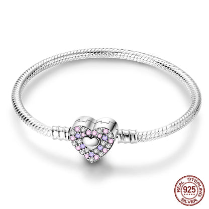 925 Silver Star Moon Clover Bracelet