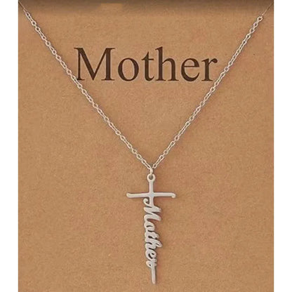 Faith Cross Pendant Necklace Religious Christian Jewelry Mother's Day Gifts for Women
