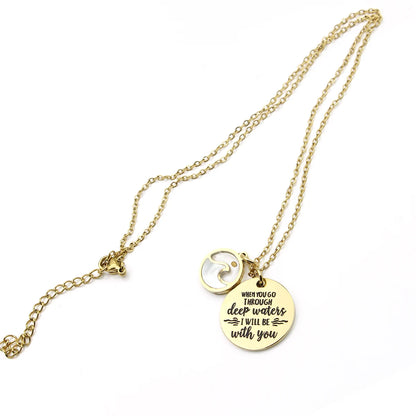 Faith Bracelet for Women – Christian Bible Verse Bracelet, Stainless Steel Inspirational Jewelry, Deep Waters Scripture Gift for Mom, Wife & Friend