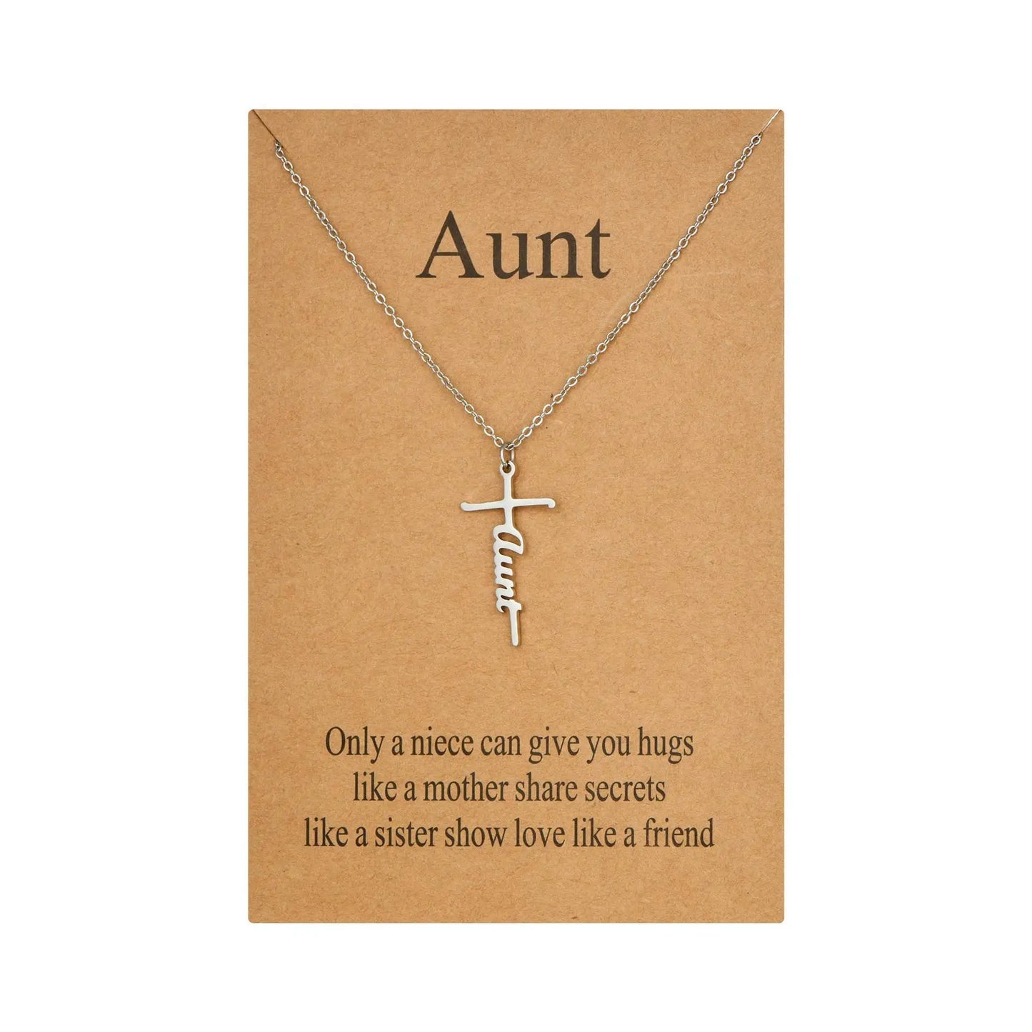 Faith Cross Pendant Necklace Religious Christian Jewelry Mother's Day Gifts for Women