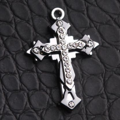 Trendy Hip-Hop Titanium Steel Cross Necklace