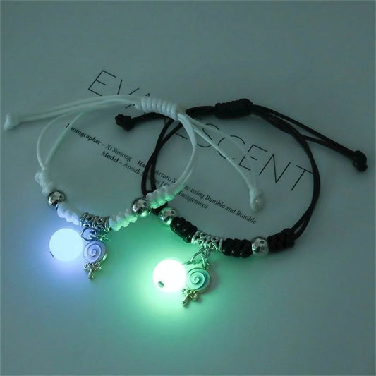 Luminous Star & Charm Love Couple Bracelet