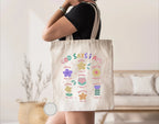 God Is Good Christian Tote Bag – Floral Canvas Shoulder Bag for Women