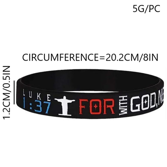 Christian Bible Verse Silicone Wristbands Faith Bracelets