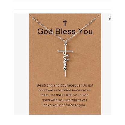 Faith Cross Pendant Necklace Religious Christian Jewelry Mother's Day Gifts for Women