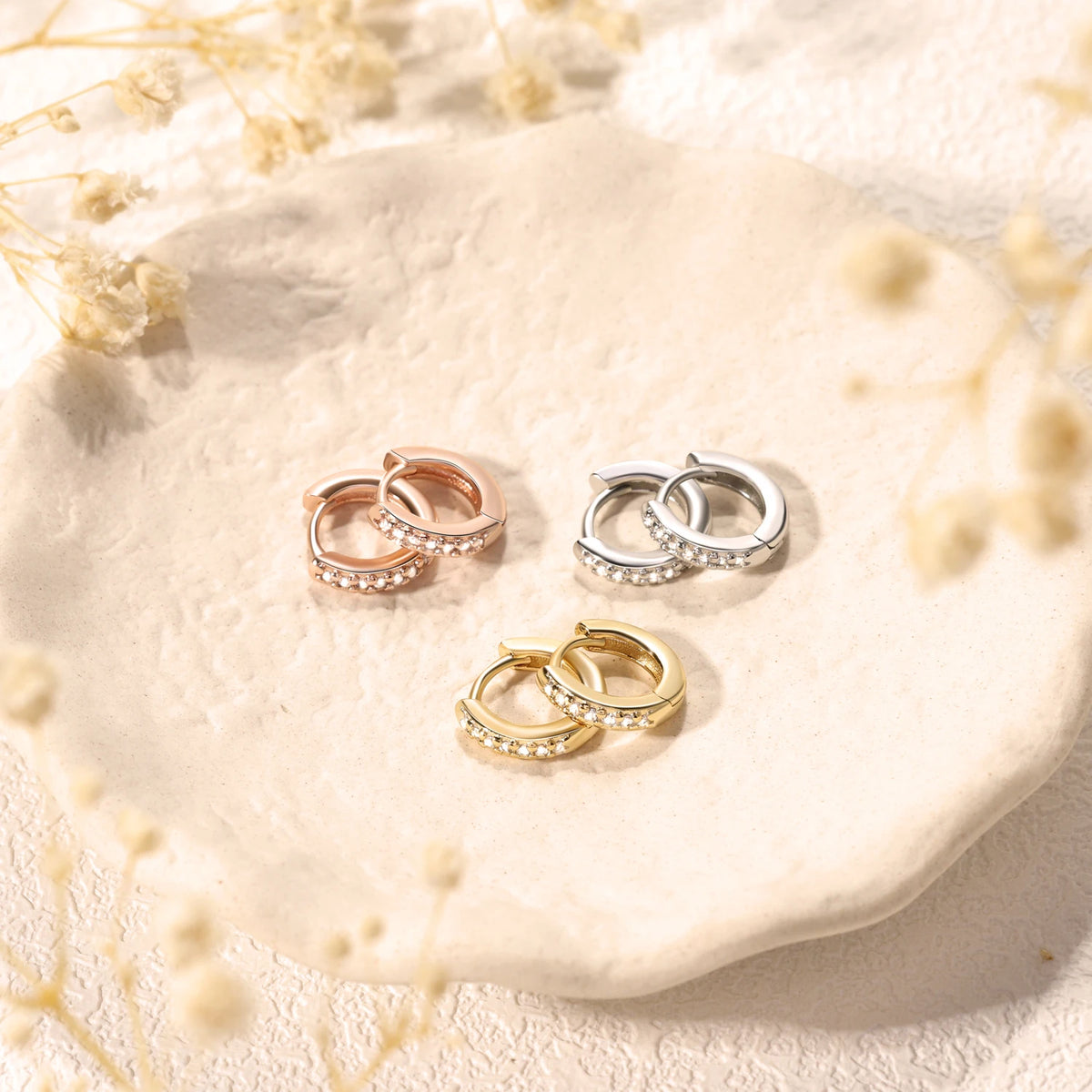 2–6PCS Crystal Zirconia Hoop Earrings - Blessings is Here