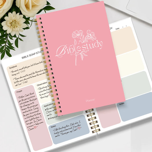 Daily Bible Study Journal - S.O.A.P. Method Bible Study Church Notebook, Daily Devotional Notebook Prayer Journal Note Taking