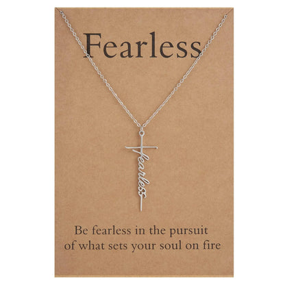 Faith Cross Pendant Necklace Religious Christian Jewelry Mother's Day Gifts for Women