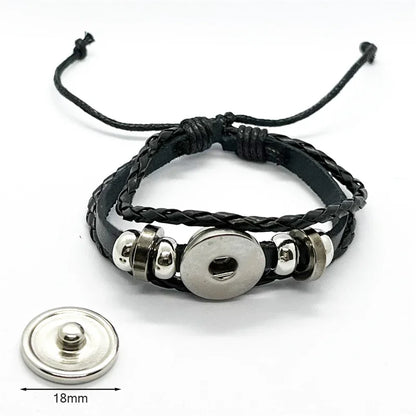 Multilayer Christian Faith Bible Verse Leather Bracelet