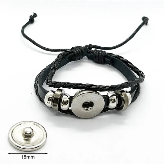 Multilayer Christian Faith Bible Verse Leather Bracelet