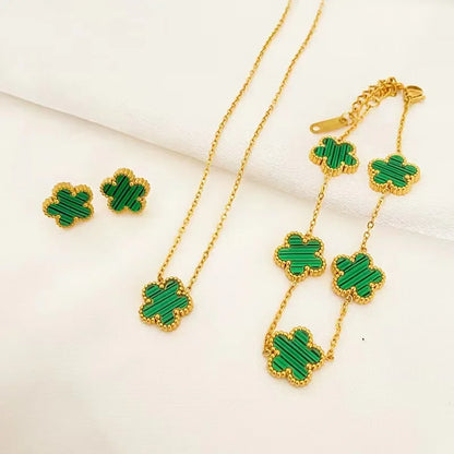 3-Piece Plum Blossom Jewelry Set