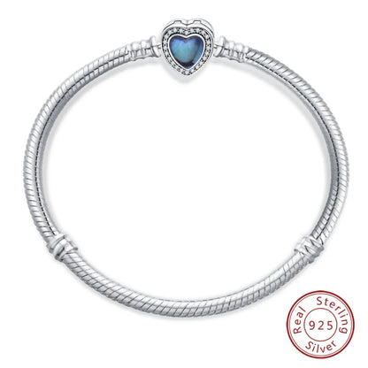 925 Silver Star Moon Clover Bracelet