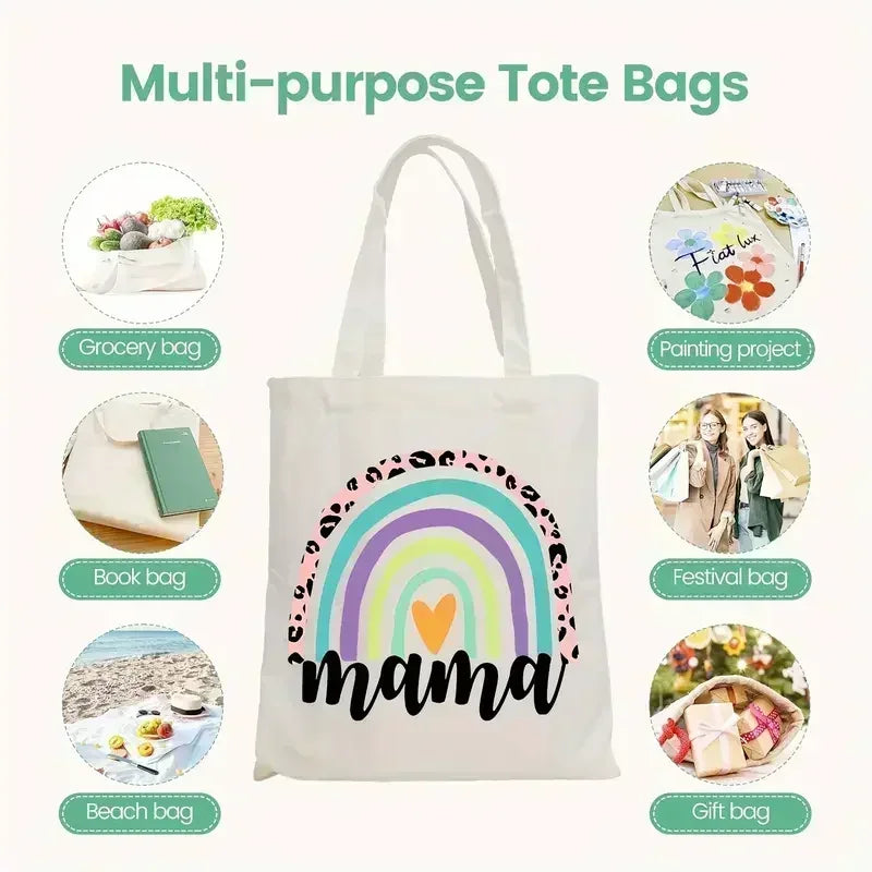 God Is Good Christian Tote Bag – Floral Canvas Shoulder Bag for Women