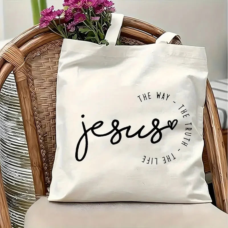 Jesus The Way, The Truth & The Life Christian Tote Bag for Women