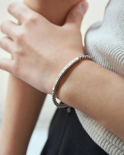 Christian Bracelet for Women God Is Within Her She Will Not Fall | Bible Verse Jewelry | Inspirational Religious Gift for Her | Faith Gift
