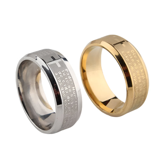 Spanish Padre Nuestro Bible Prayer Ring