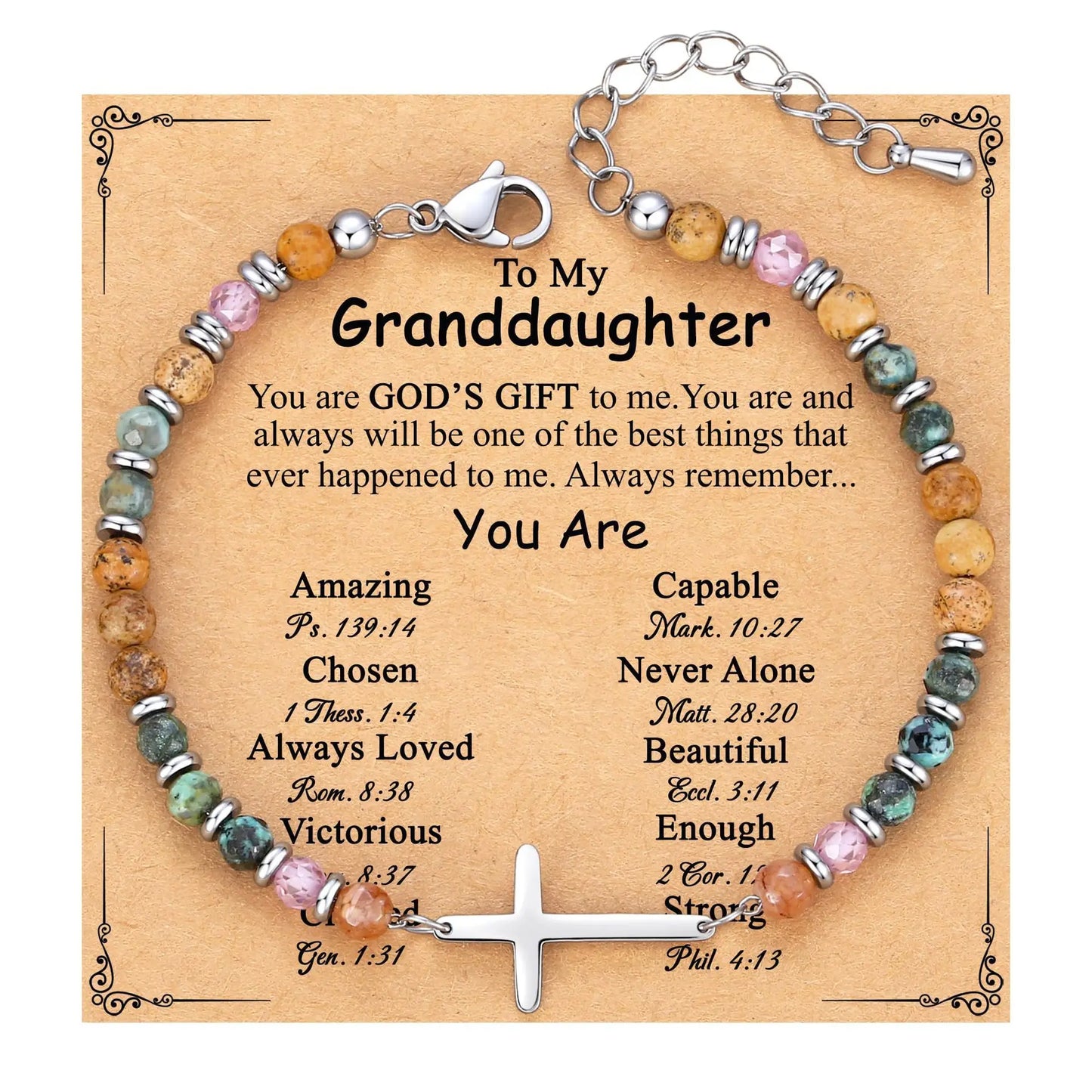 Birthday Christian gifts Cross Bracelet for Women Steel Confirmation Baptism Easter Unique Gift for Girls Friends Daughter Sister