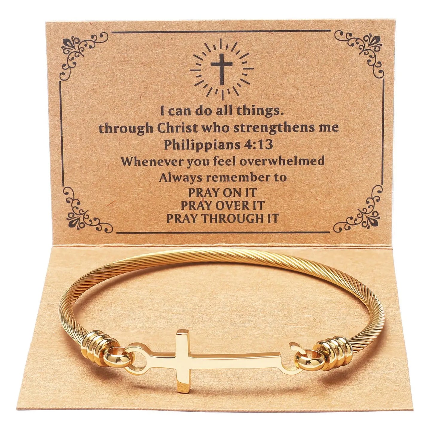 God Is Within Her She Will Not Fall Bracelet | Christian Cross Bracelet | Bible Verse Faith Jewelry | Inspirational Gift for Women