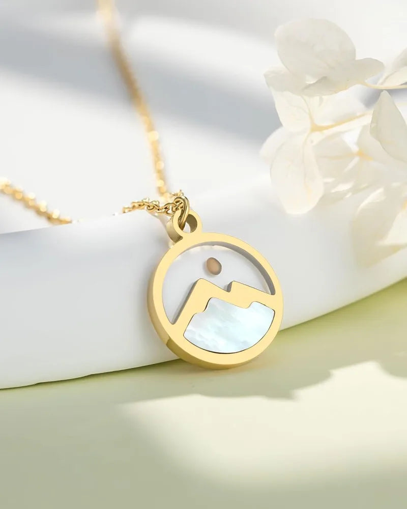 14KGold Stainless Steel Moving Mountains-Mustard Seed Faith Pendant Necklaces for Women Men Boys Teens Girls Christmas Gifts - Blessings is Here