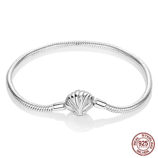 925 Silver Star Moon Clover Bracelet