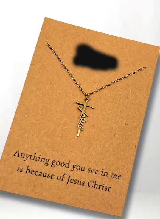 Faith Cross Pendant Necklace Religious Christian Jewelry Mother's Day Gifts for Women