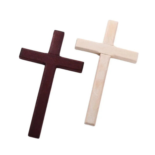 Christian Wooden Cross 12cm(4.7in) Hanging Wall Large Long Crucifix Two Color