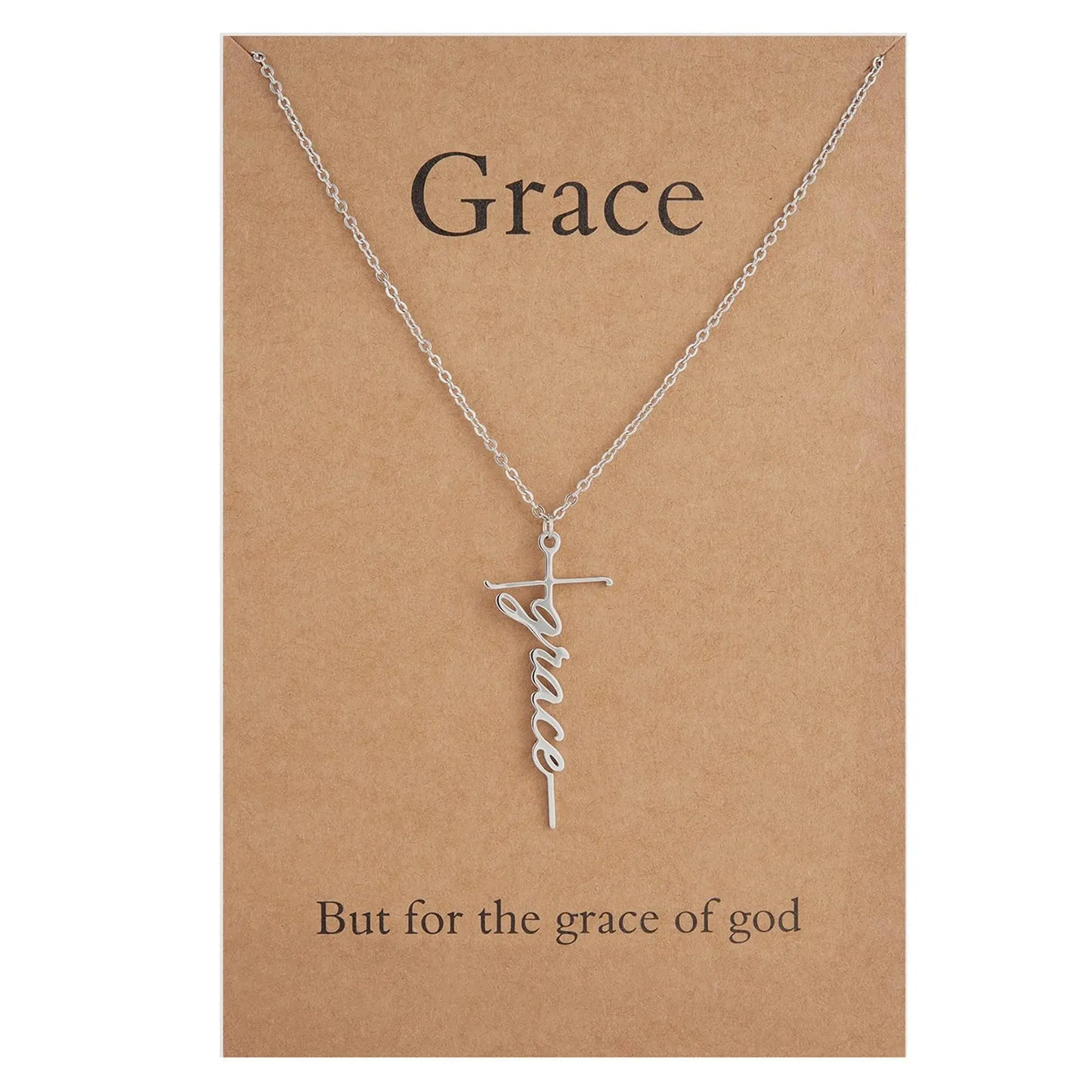 Faith Cross Pendant Necklace Religious Christian Jewelry Mother's Day Gifts for Women