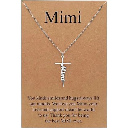 Faith Cross Pendant Necklace Religious Christian Jewelry Mother's Day Gifts for Women