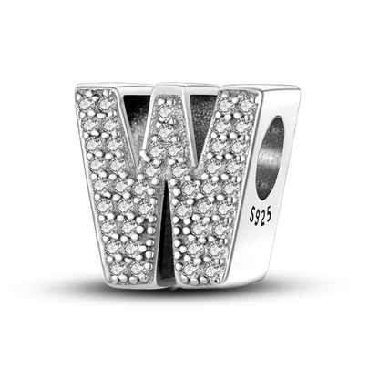 925 Sterling Silver A–Z Alphabet Bracelets