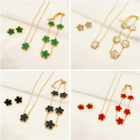 3-Piece Plum Blossom Jewelry Set
