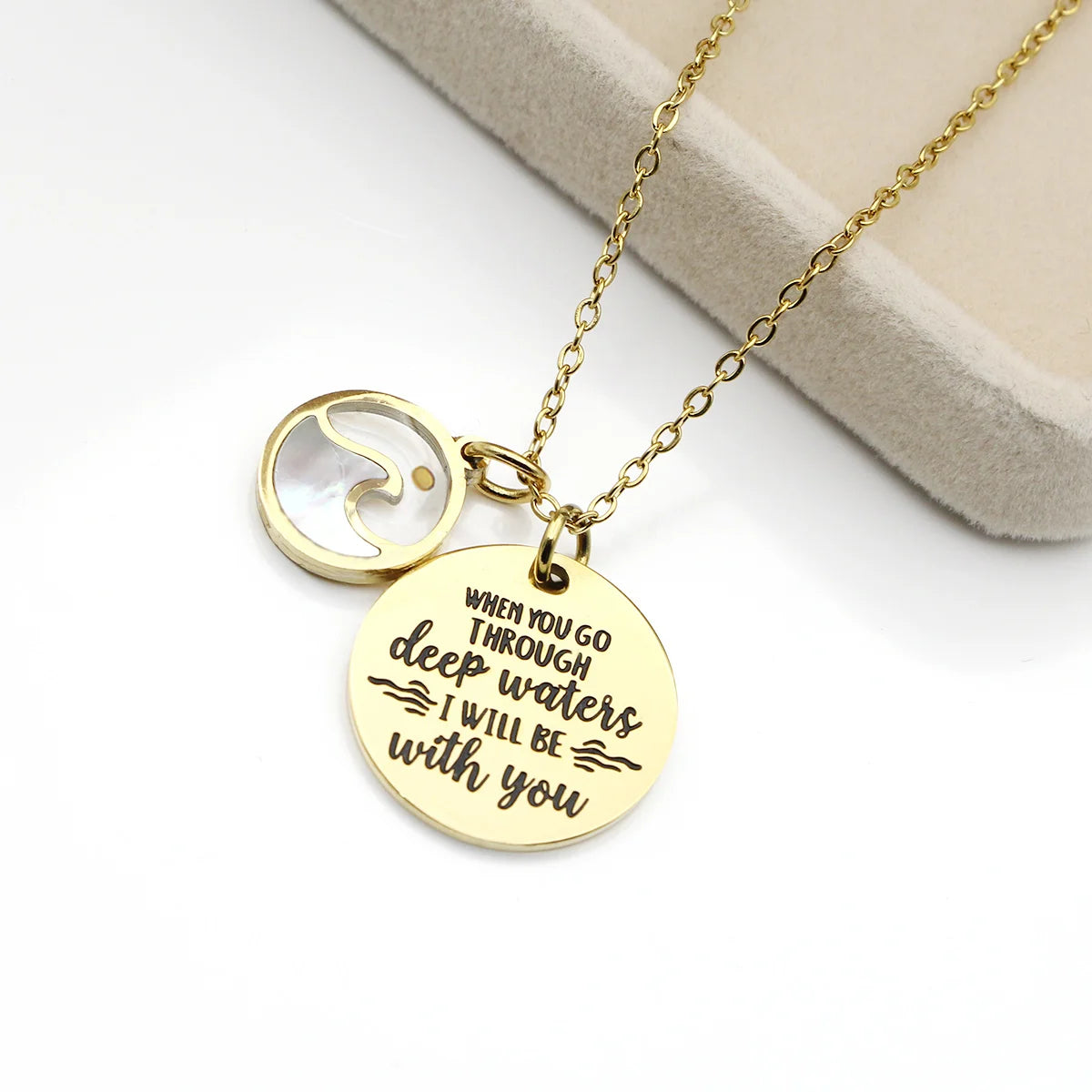 Faith Bracelet for Women – Christian Bible Verse Bracelet, Stainless Steel Inspirational Jewelry, Deep Waters Scripture Gift for Mom, Wife & Friend