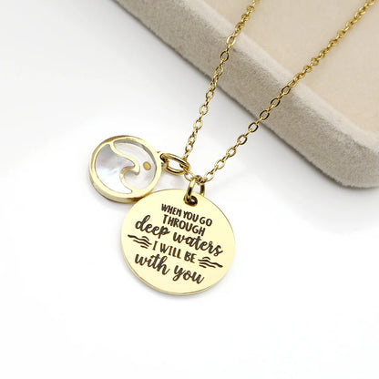 Faith Bracelet for Women – Christian Bible Verse Bracelet, Stainless Steel Inspirational Jewelry, Deep Waters Scripture Gift for Mom, Wife & Friend