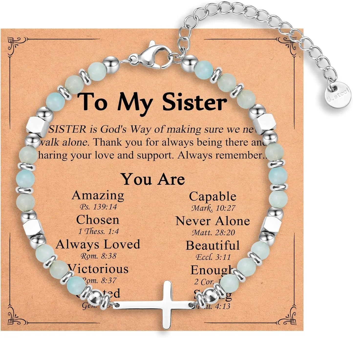 Christian Gifts for Daughter Granddaughter Sister in Christ Friend Niece on Birthday Christmas Easter Valentines Day Graduation