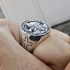 Fashion Jesus Cross Men Punk Ring - Blessings is Here