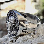 Fashion Jesus Cross Men Punk Ring - Blessings is Here